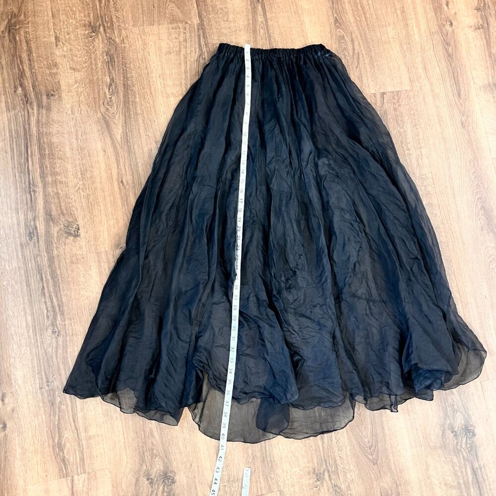 Planet Sheer Black Tulip bottom Skirt - Picture 5 of 8